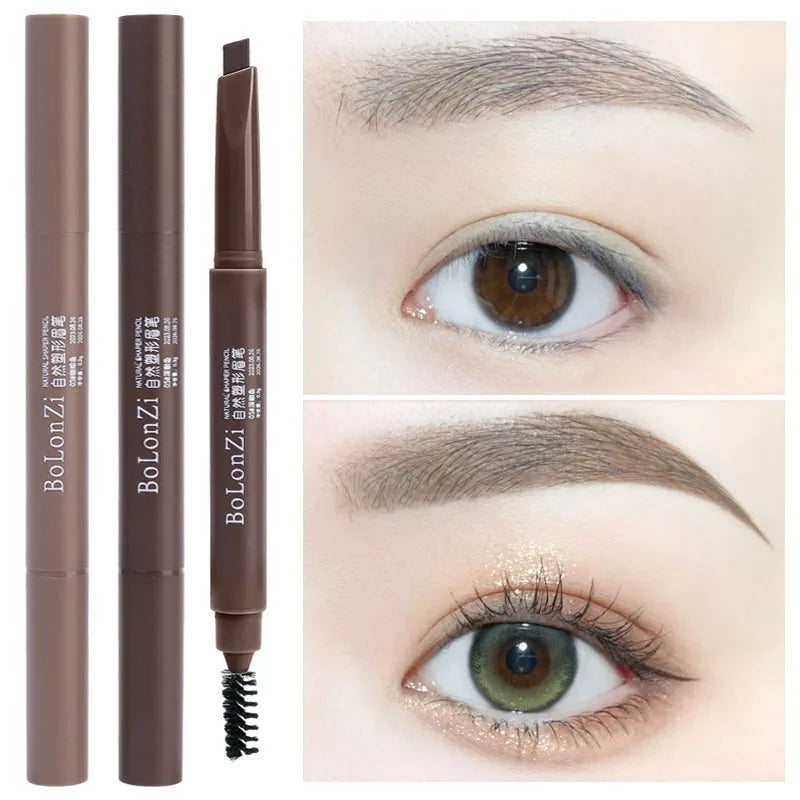 Double-Ended Triangle Eyebrow Pencil – Waterproof & Precise Eyebrow Pencil QXL