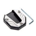 Aluminum Kickstand Extender Pad for Yamaha NMAX XMAX AEROX Kickstand Extender Pad QXL Silver