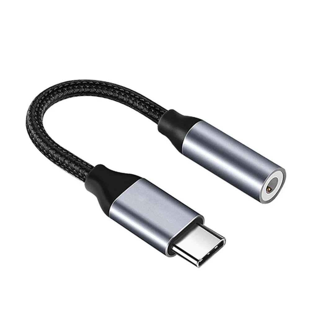 USB-C to 3.5mm Audio Adapter | Plug & Play AUX Jack USB-C Audio Adapter QXL Grey