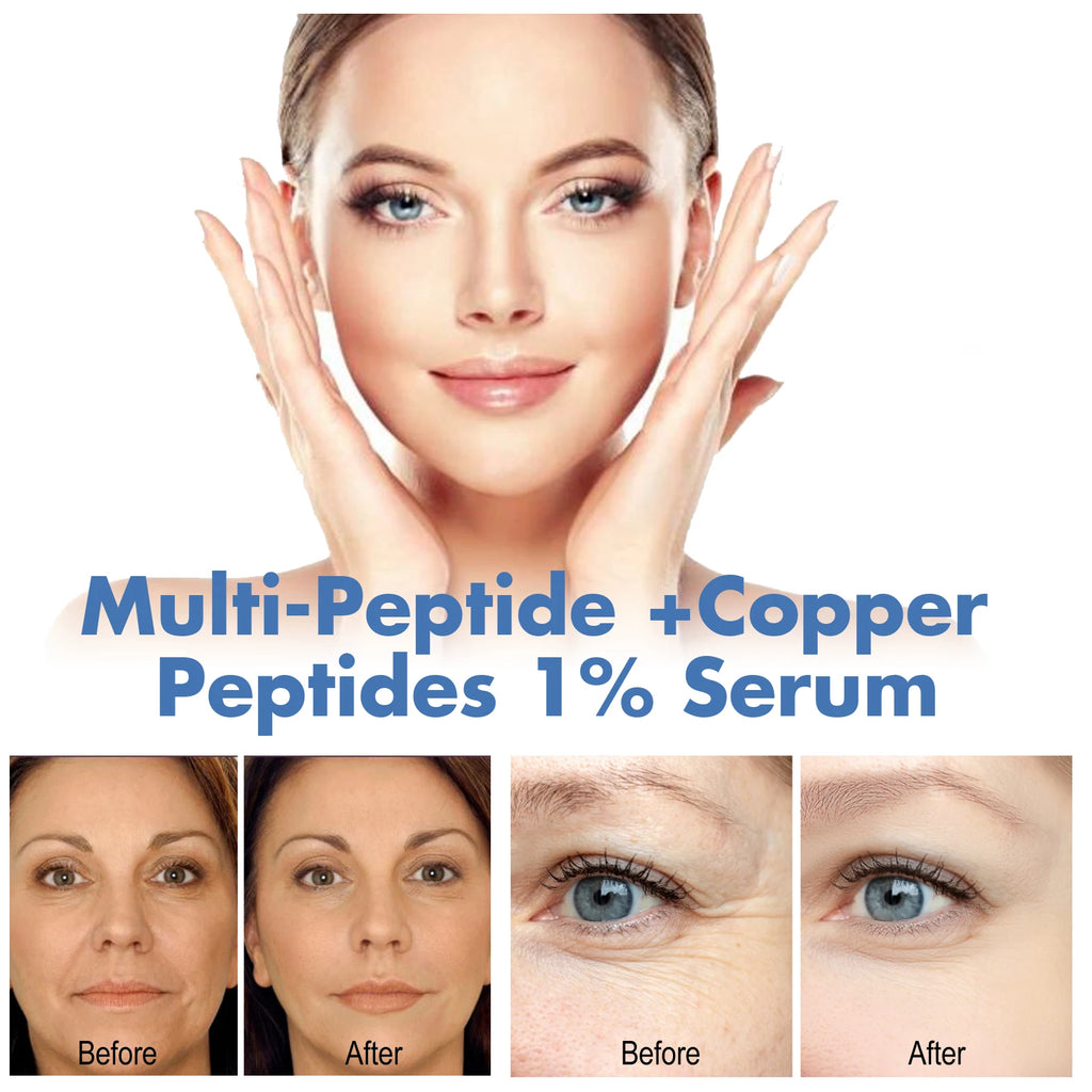 Hoygi Multi-Peptide Copper Peptide Face Serum | 30ml Peptide Face Serum QXL