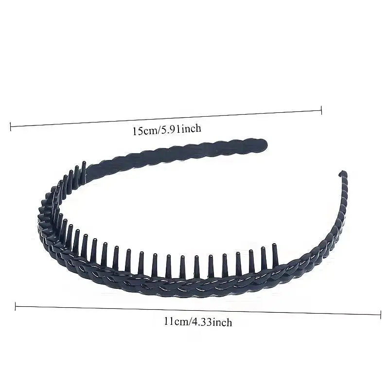 5-Pack Wide Fashion Headbands | Non-Slip, Hand-Decorated Fashion Headband Set QXL