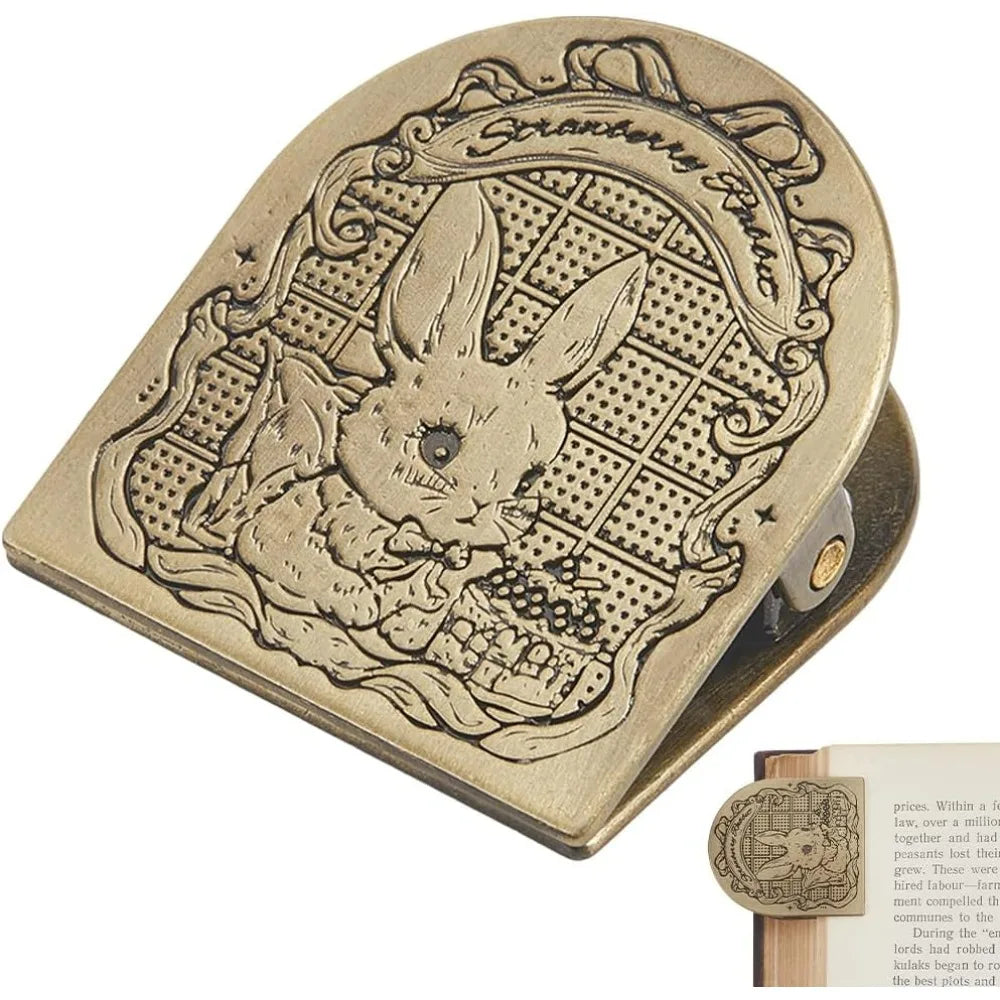 Rabbit Metal Journal Clip | Vintage Alloy Binder for Notebooks Decorative Journal Clip QXL AECH04-12997