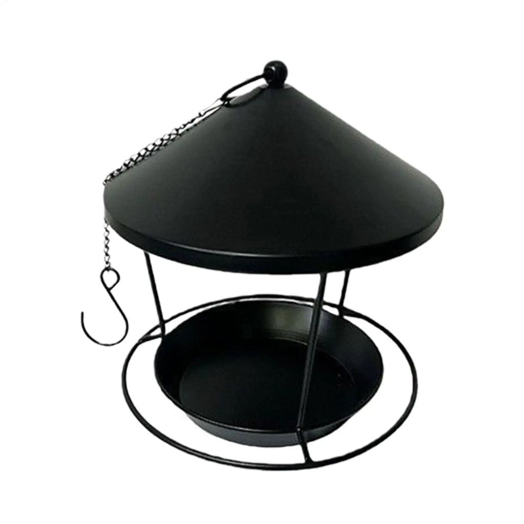 Outdoor Hanging Metal Bird Feeder | Weatherproof Garden Tray Hanging Bird Feeder QXL