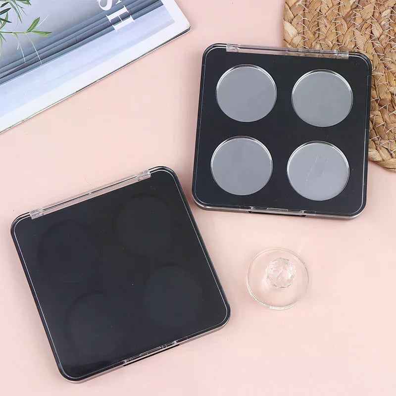 4-Grid Magnetic Empty Makeup Palette | DIY Eyeshadow Storage Empty Makeup Palette QXL