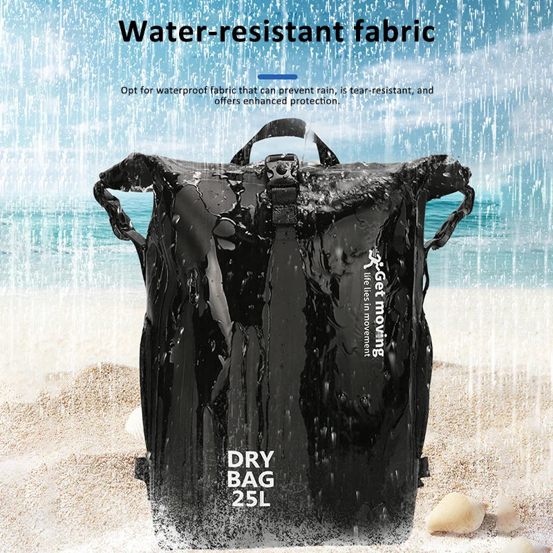 25L Waterproof Dry Bag PVC Backpack | Rafting & Outdoor Waterproof Dry Bag QXL