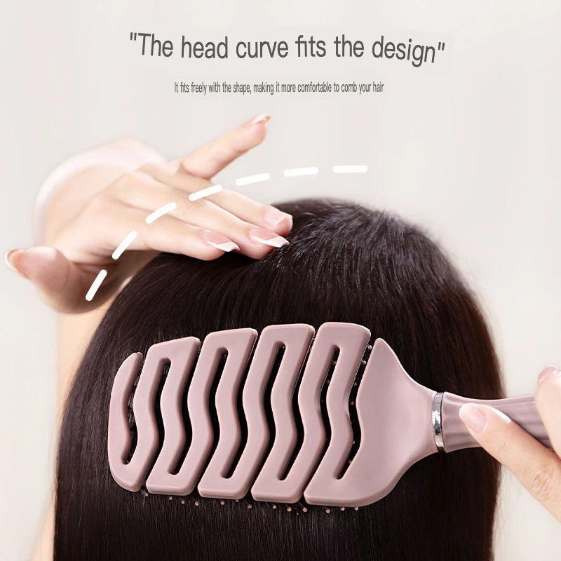 Boar Bristle Tower Comb – Fluffy Volume & Smooth Hair Styling Boar Bristle Comb QXL