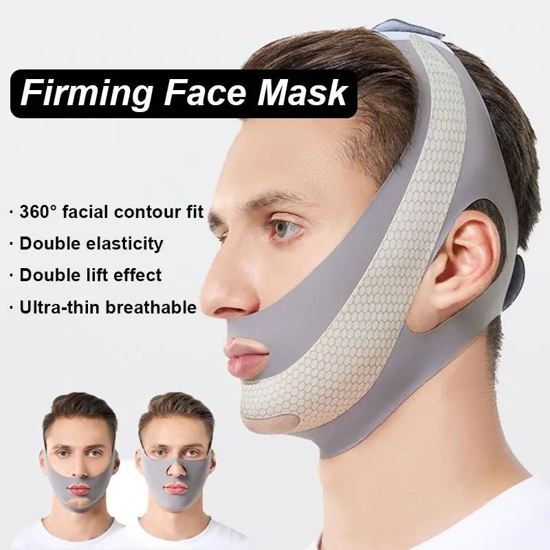 V-Line Face Lifting Bandage Mask for Men | Chin Shaper Face Lifting Mask QXL