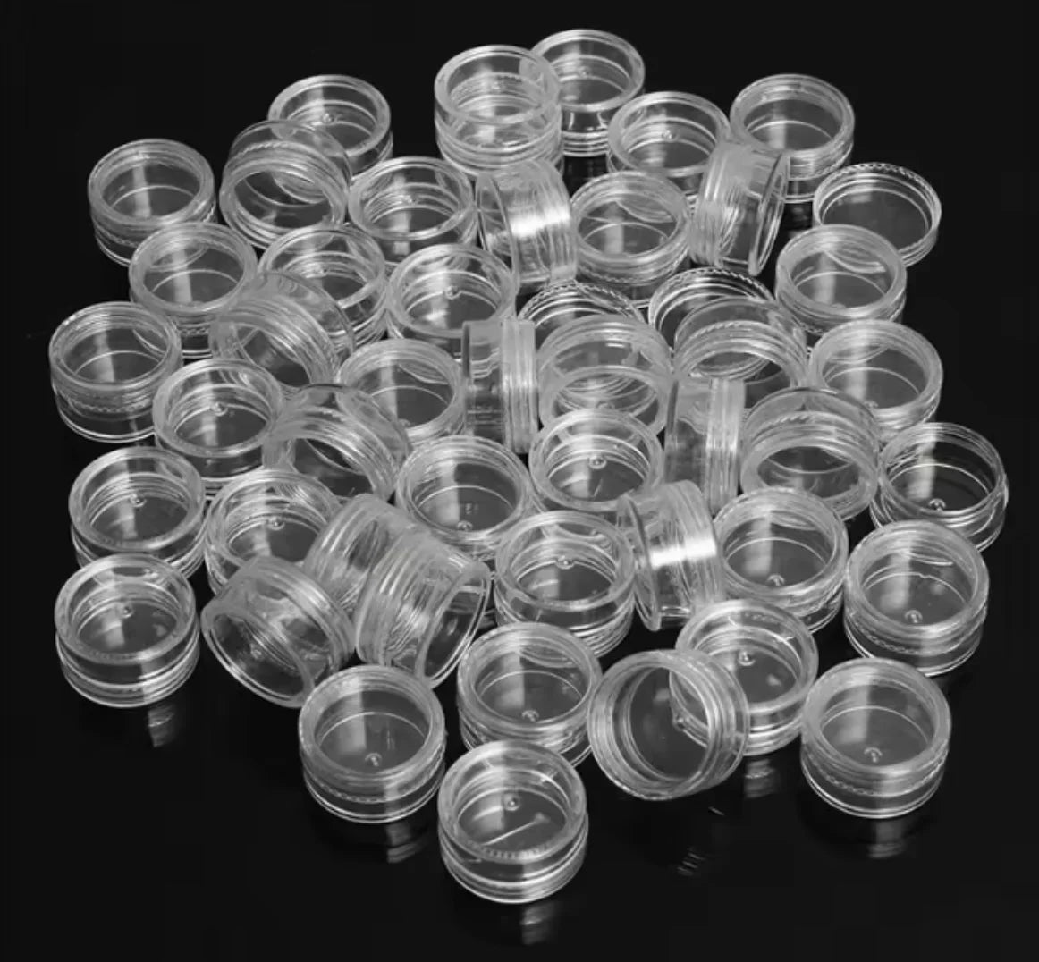 50-Pack 5g Clear Sample Jars | Mini Cosmetic Cream Containers Cosmetic Sample Jars QXL