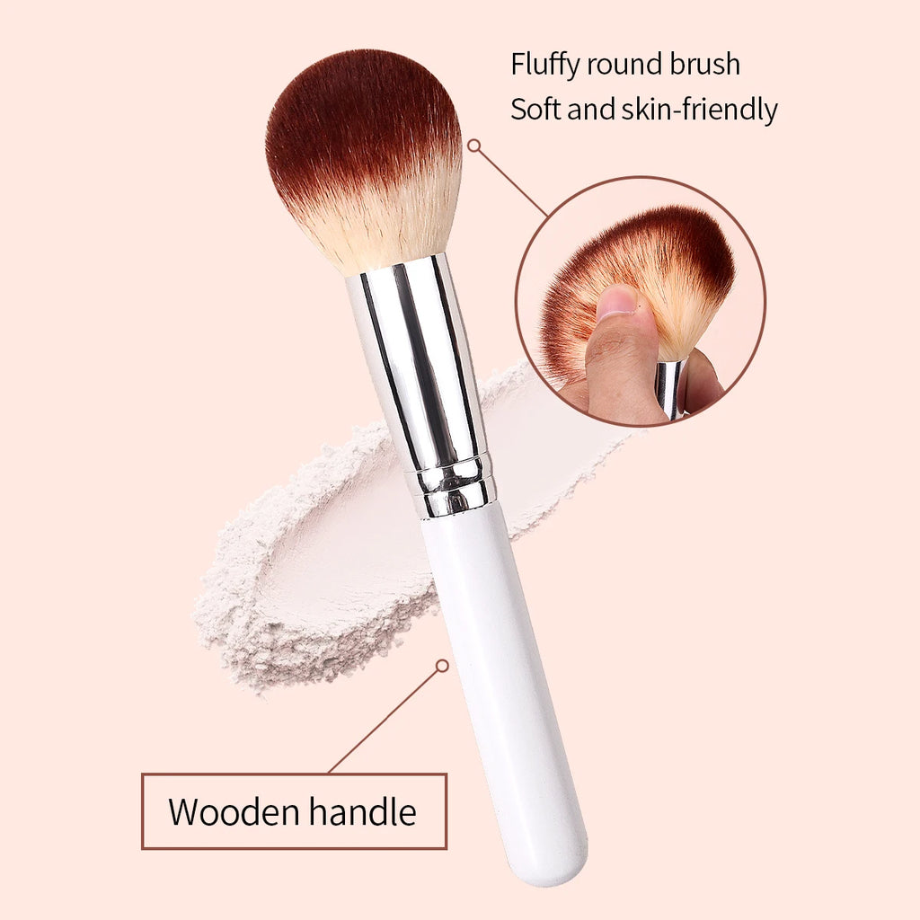 KOSSHOW Fluffy Round Powder Brush | Blush & Contour Makeup Powder Brush QXL