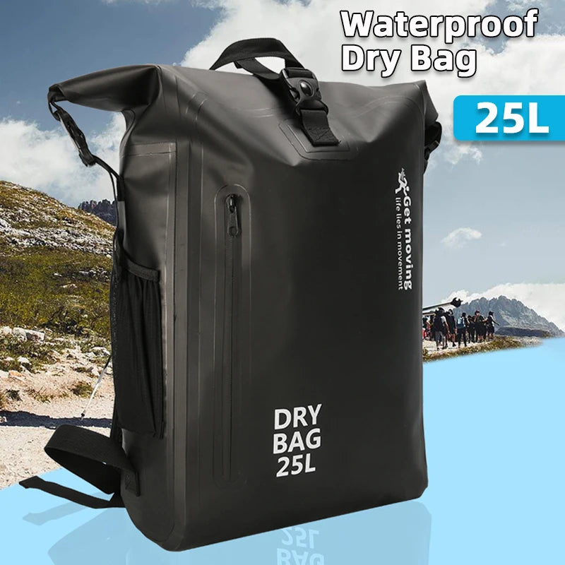 25L Waterproof Dry Bag PVC Backpack | Rafting & Outdoor Waterproof Dry Bag QXL
