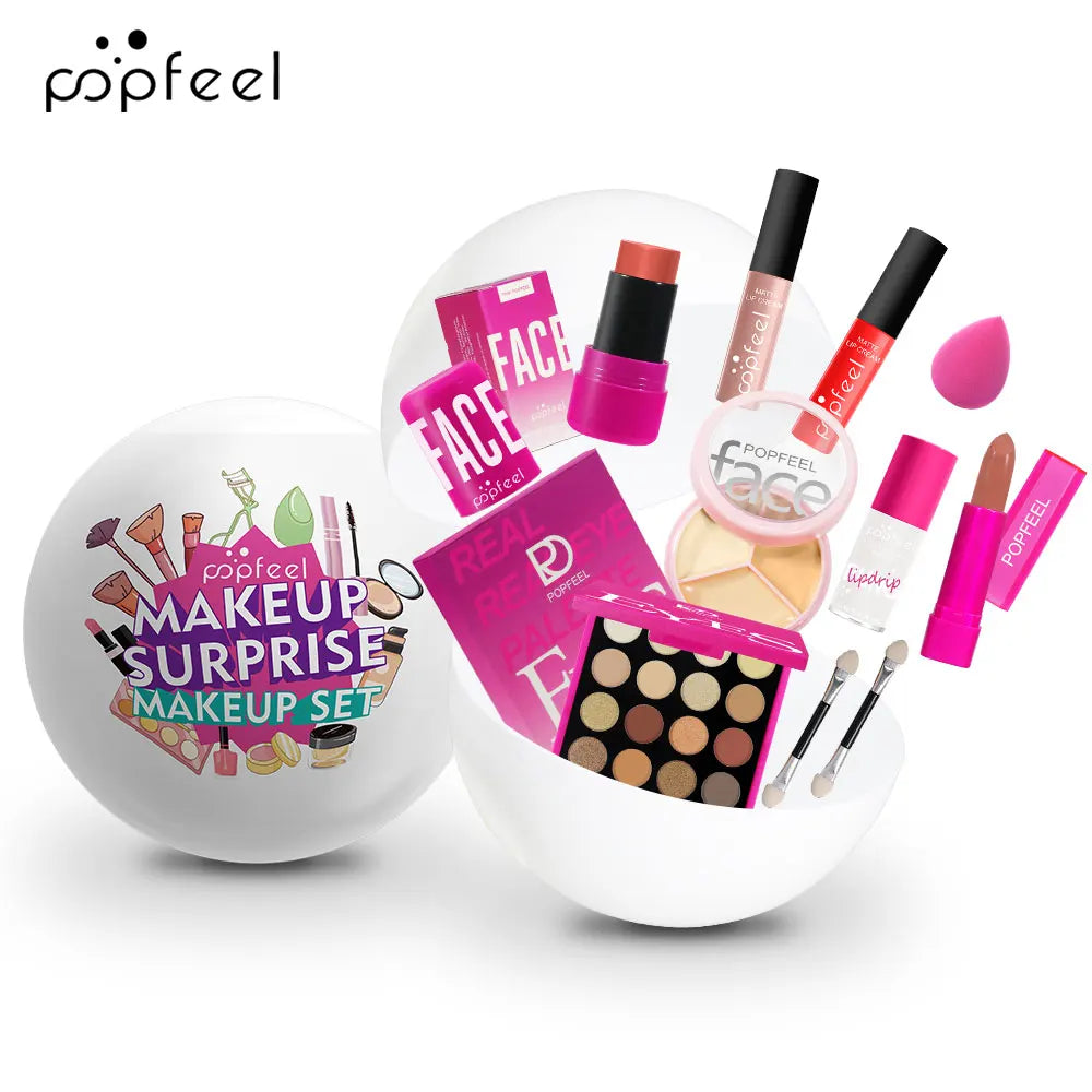 POPFEEL Spherical Makeup Gift Set | All-in-One Beginner Kit Makeup Gift Set QXL BALL002A 25g