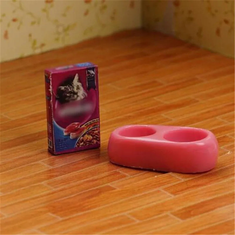 1:12 Dollhouse Miniature Pet Food Bowl & Box Set | 1:6 Scale Dollhouse Miniature QXL