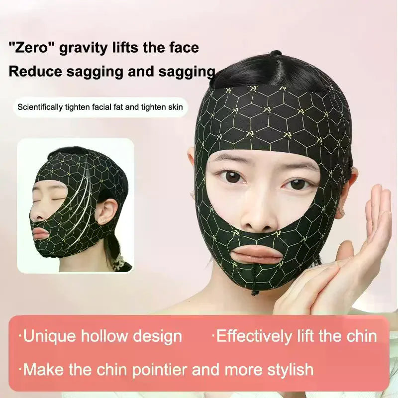 V-Line Face Lifting Mask | Reusable Firming Sleep Bandage Face Lifting Mask QXL