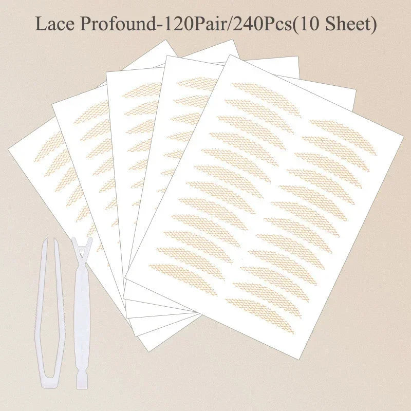 Invisible Double Eyelid Tape Stickers | Lace Mesh 36–240 Pcs Eyelid Tape Stickers QXL 08Profound 240Pcs