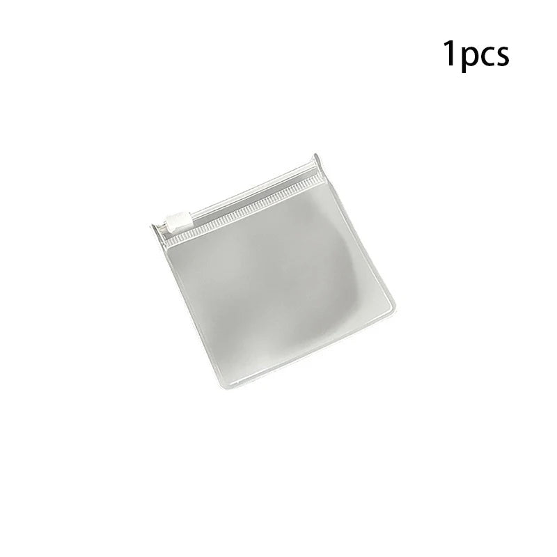 Clear Zippered Pill Pouch Bags | Reusable EVA Travel Organizer Pill Storage Bags QXL piece 1