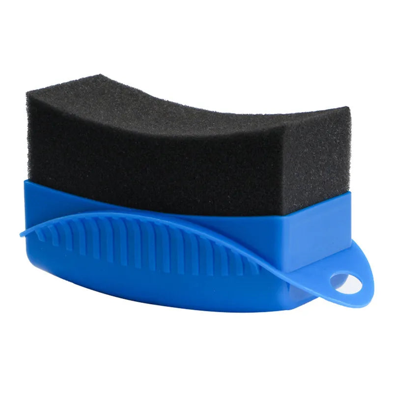 Car Tire & Wheel Waxing Sponge Applicator with Cover | ABS Tire Wax Applicator QXL