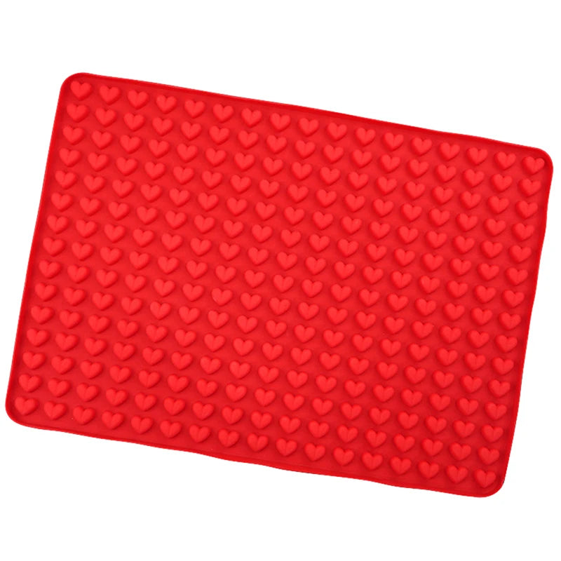 255-Cavity Heart Silicone Mold – Ice Cube Tray & Baking Mat Silicone Baking Mold QXL 1pc