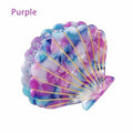 Shell Hair Claw Clip | Acrylic Resin Women's Hair Accessory Hair Claw Clip QXL Purple