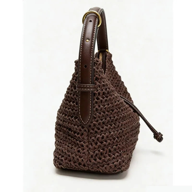 Luxury Leather Diaper Tote Bag | Large Crossbody Handbag Diaper Tote Bag QXL