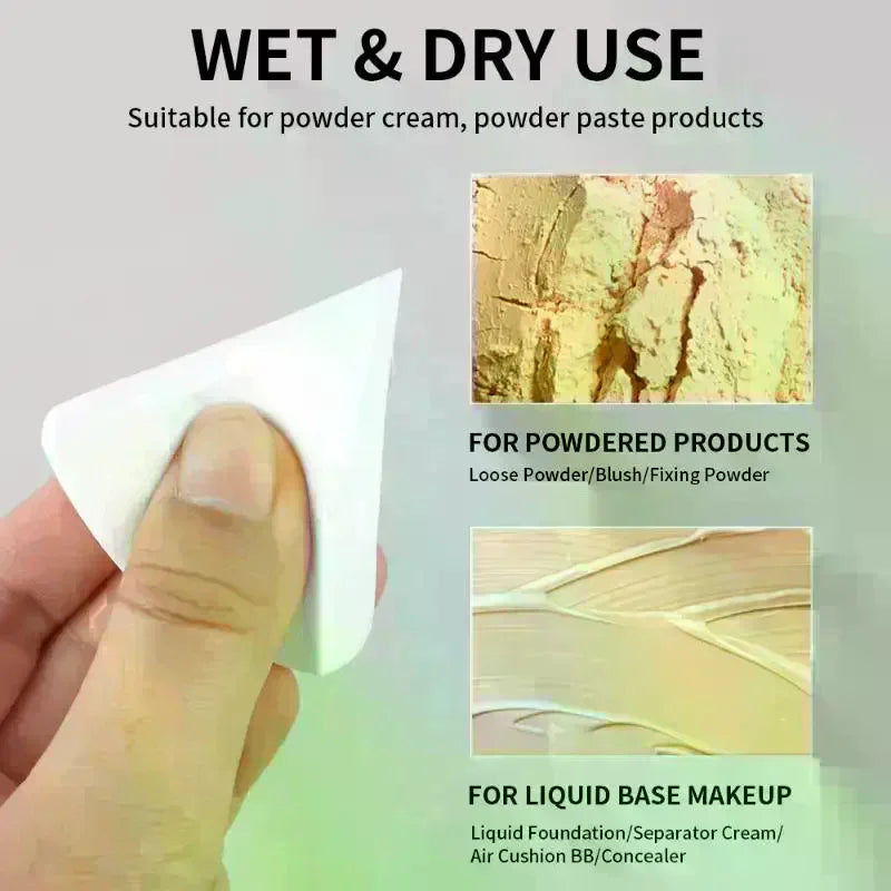 Triangle Fan Makeup Sponge | Wet & Dry Foundation Puff 1–30 Pack Makeup Sponge Puff QXL