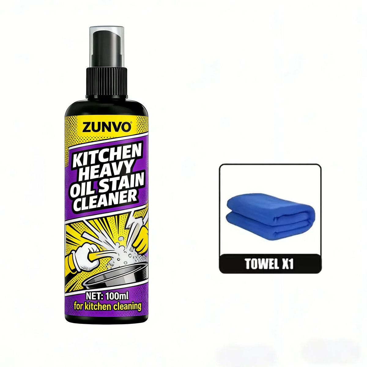 Kitchen Heavy-Duty Degreaser Spray | Cuts Grease & Grime Fast Kitchen Degreaser Spray QXL Default Title