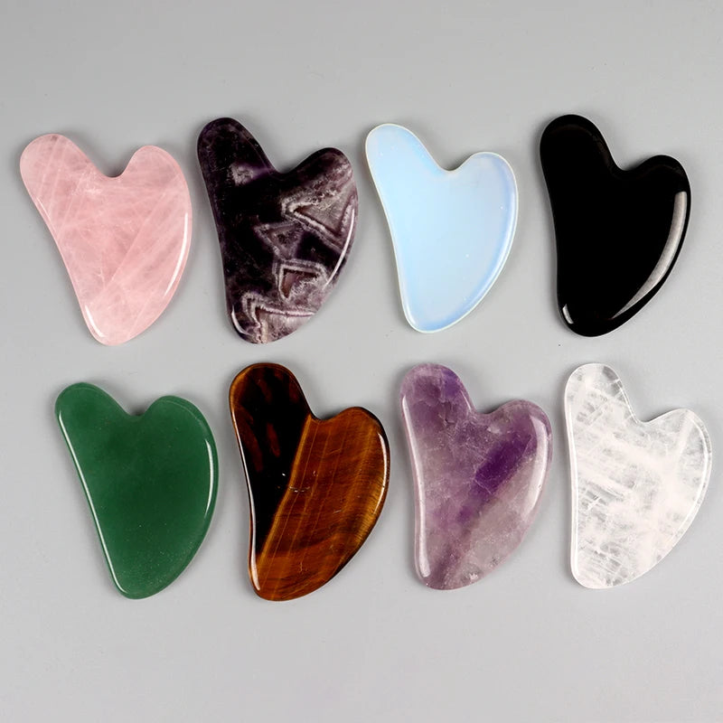 Heart-Shaped Resin Gua Sha Scraper | Facial Massage Tool Gua Sha Scraper QXL