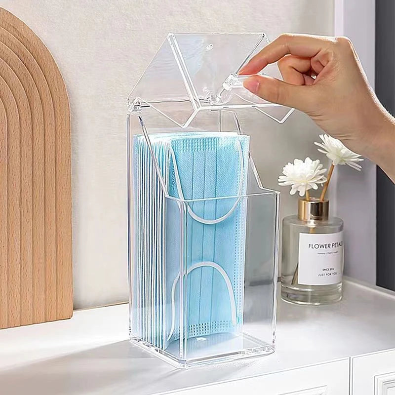 Dust-Proof Mask & Wipes Storage Box with Sealed Lid Storage Box Organizer QXL