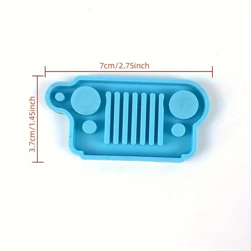 DIY Car Grill Keychain Silicone Resin Mold | Pendant Craft Silicone Resin Mold QXL