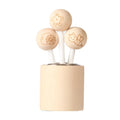 Wood Ball Lid for Essential Oil Bottle | Reed Diffuser Cap Reed Diffuser Lid QXL without logo