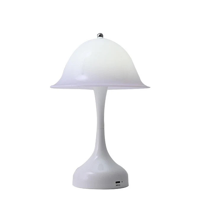 Wireless Dimmable LED Bedside Lamp | USB Rechargeable Touch LED Table Lamp QXL White