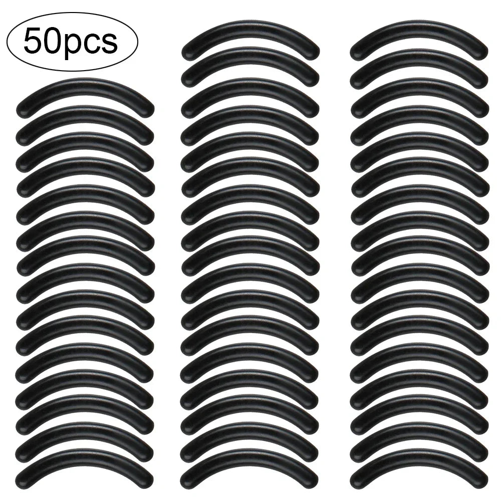 Eyelash Curler Replacement Rubber Pads – 10/20/50 Pack Eyelash Curler Refills QXL 50pcs Black