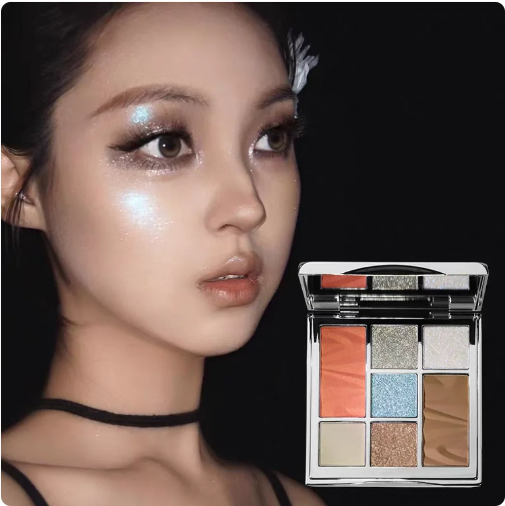 SheenEffect 7-Color Eyeshadow Palette | Matte & Shimmer Eyeshadow Palette QXL