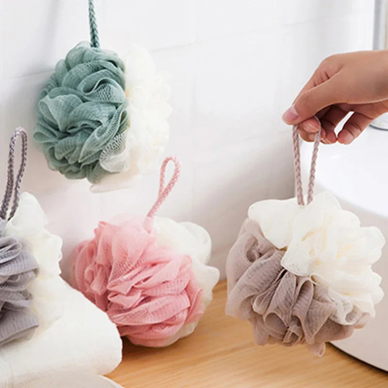 5-Pack Multicolor Bath Sponge Balls | Foaming Body Scrubber Set Bath Body Scrubber QXL