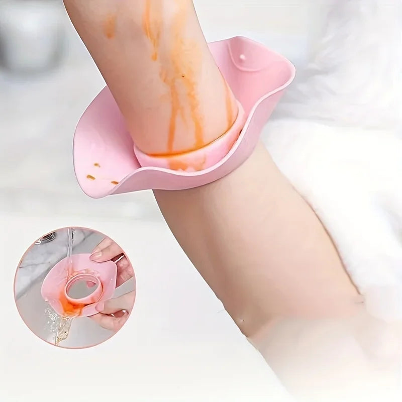 2-Pack Silicone Wristbands | Waterproof Arm Cuffs for Skincare Silicone Wristbands QXL