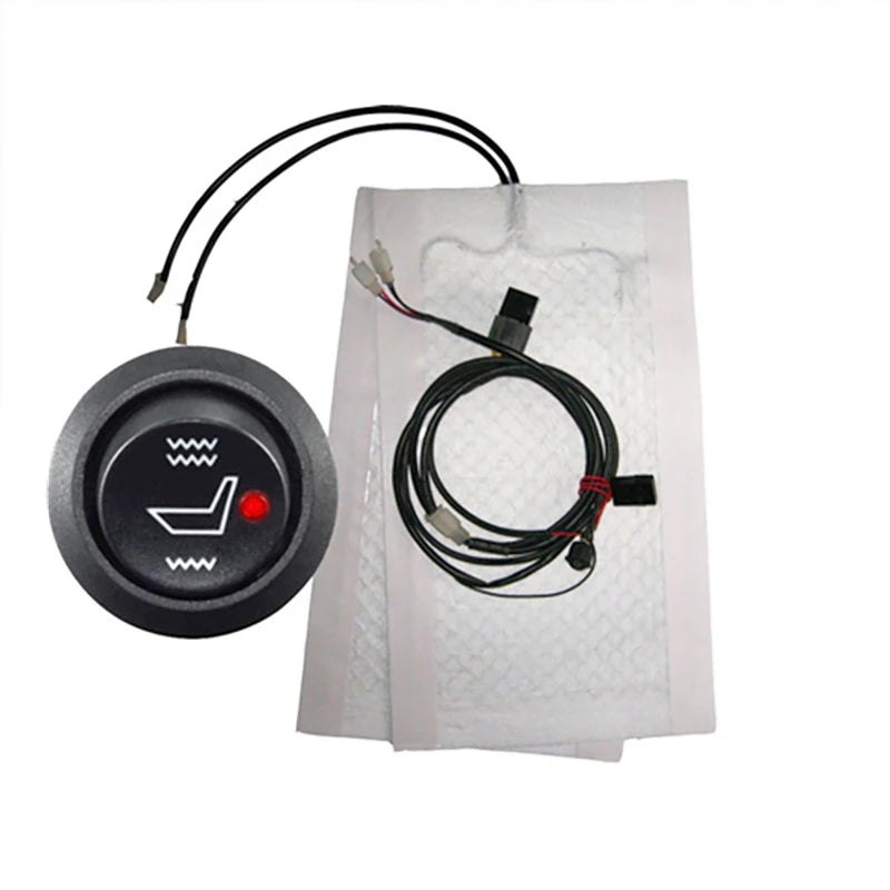 Carbon Fiber Car Seat Heater Kit – 2-Seat 12V Heating Pads Car Seat Heater QXL