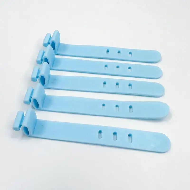 10-Pack Silicone Cable Organizer Bobbin Winders | Wire Management Cable Organizer Winder QXL blue 20pcs