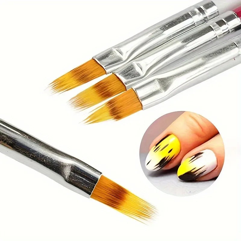Gradient Nail Art Brush Set | Fine Detail & Flower Pen Tool Nail Art Brush QXL