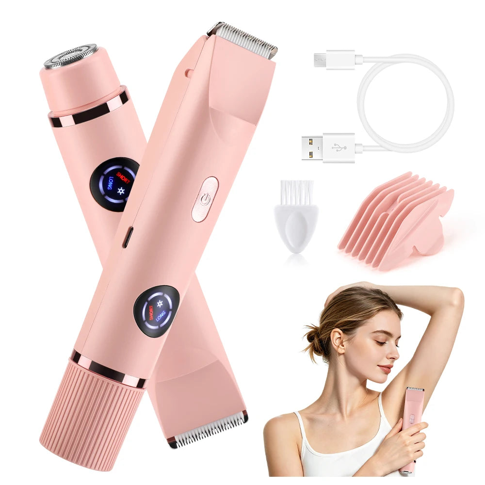 Ms.Dear Dual-Head Women's Electric Shaver & Bikini Trimmer Women's Electric Shaver QXL