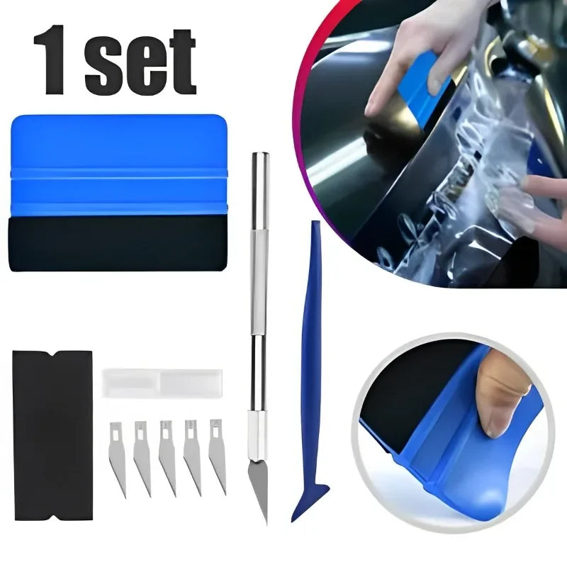 Car Window Tint Kit – Felt Squeegee & Craft Knife Tool Set Window Tint Tool Kit QXL 1 set