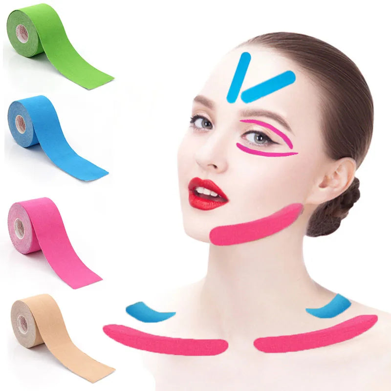 Facial Kinesiology Lifting Tape – V-Line, Neck & Eye Firming Facial Lifting Tape QXL