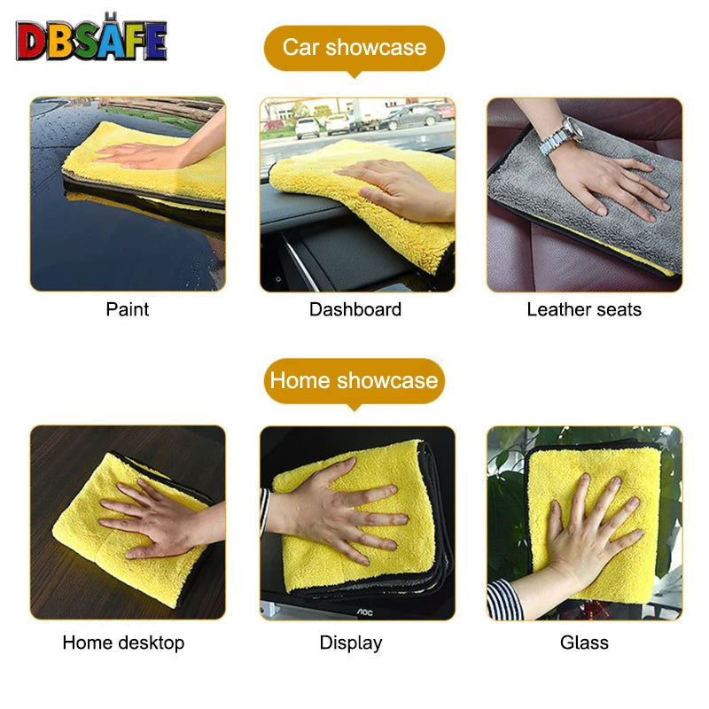 Microfiber Car Wash Detailing Towel | Lint-Free Drying Cloth Car Detailing Towel QXL