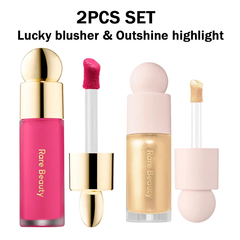 Rare Beauty Liquid Blush, Bronzer & Luminizer Set Liquid Blush Set QXL 2PCS Set I