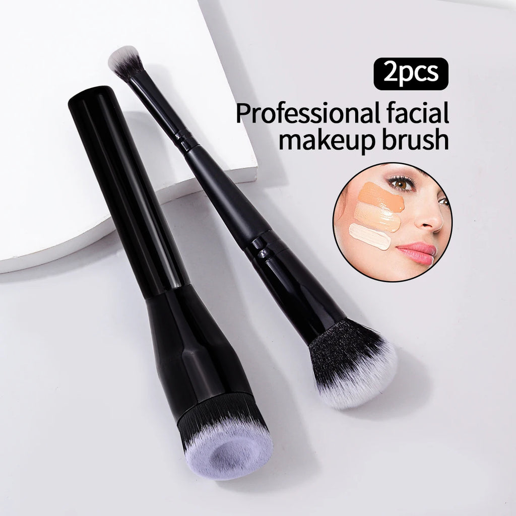 KOSSHOW 2-Pack Double-Head Foundation & Concealer Brush Set Makeup Brush Set QXL