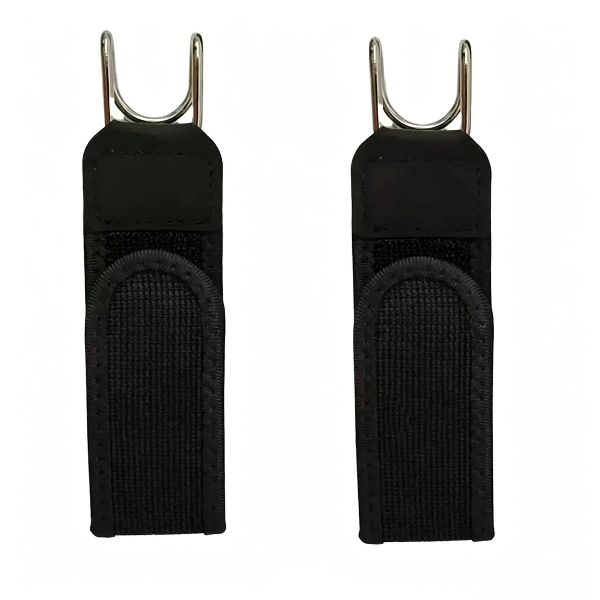 2-Pack Adjustable Elastic Velcro Casual Belt for Men & Women Casual Belt Set QXL black-1pair