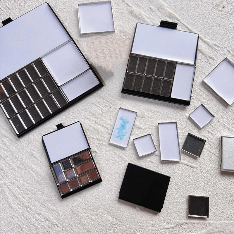 Magnetic Aluminum Watercolor Palette Travel Box | 0.5–2ml Pans Watercolor Palette Box QXL