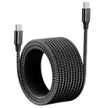 USB-C to USB-C 60W PD Fast Charging Cable 1M–8M USB-C Charging Cable QXL black 1m