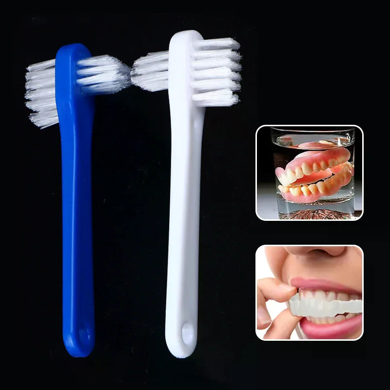 10-Pack Double-Sided Denture & Retainer Cleaning Brush Set Denture Cleaning Brush QXL