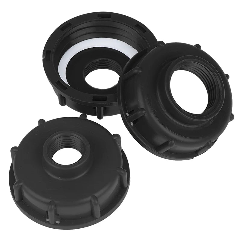 S60X6 IBC Tank Adapter Cap – 1/2" 3/4" 1" Plastic Connector IBC Tank Adapter QXL