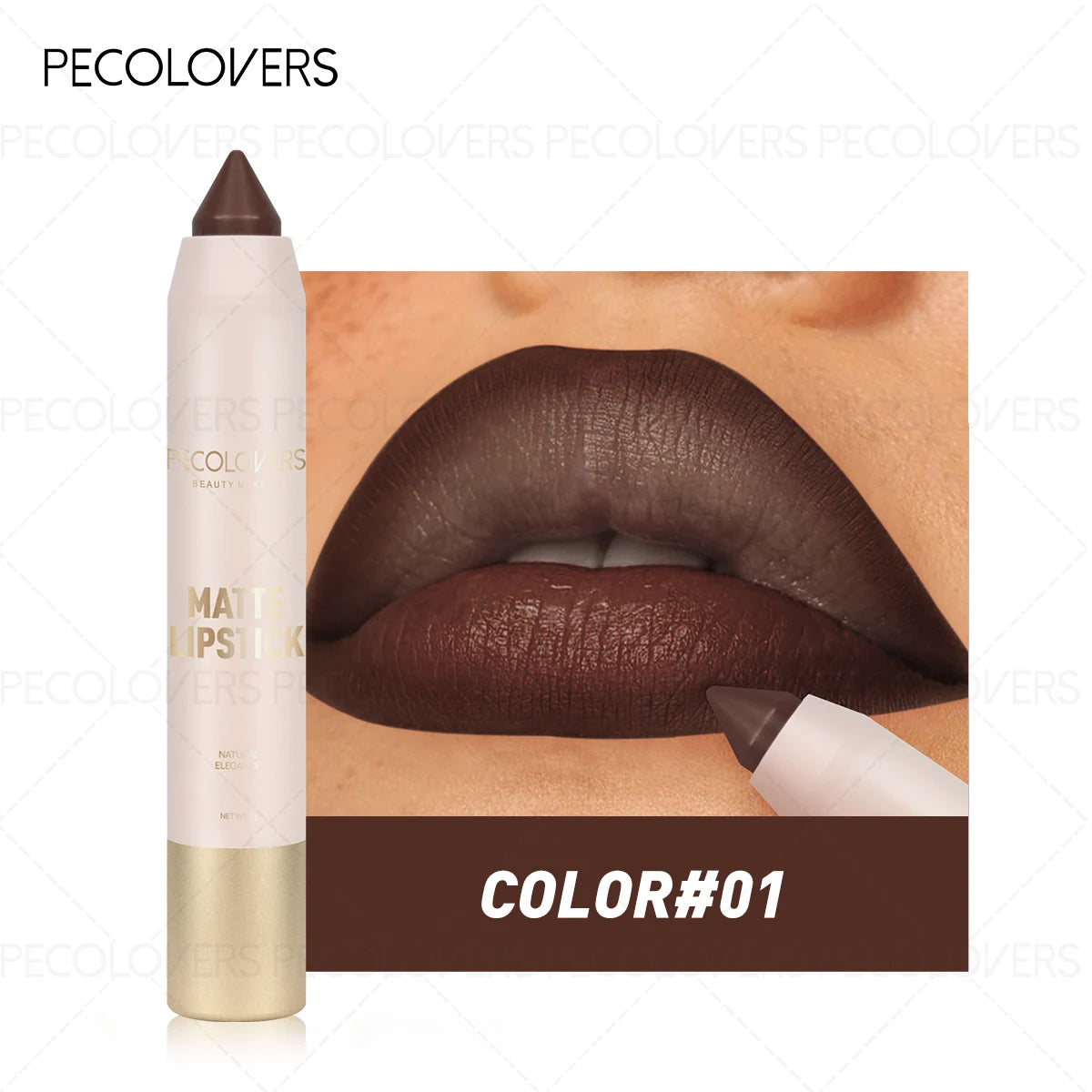 PECOLOVERS Waterproof Multi-Color Lip Liner Pencil Lip Liner Pencil QXL 01