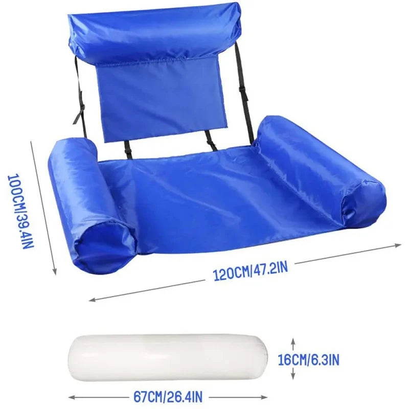 Foldable Inflatable Pool Float Hammock Lounge Chair Inflatable Pool Float QXL